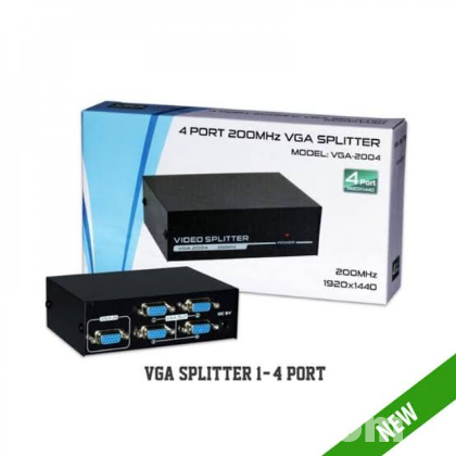 4 PORT 200MHz VGA SPLITTER MODEL: VGA-2004